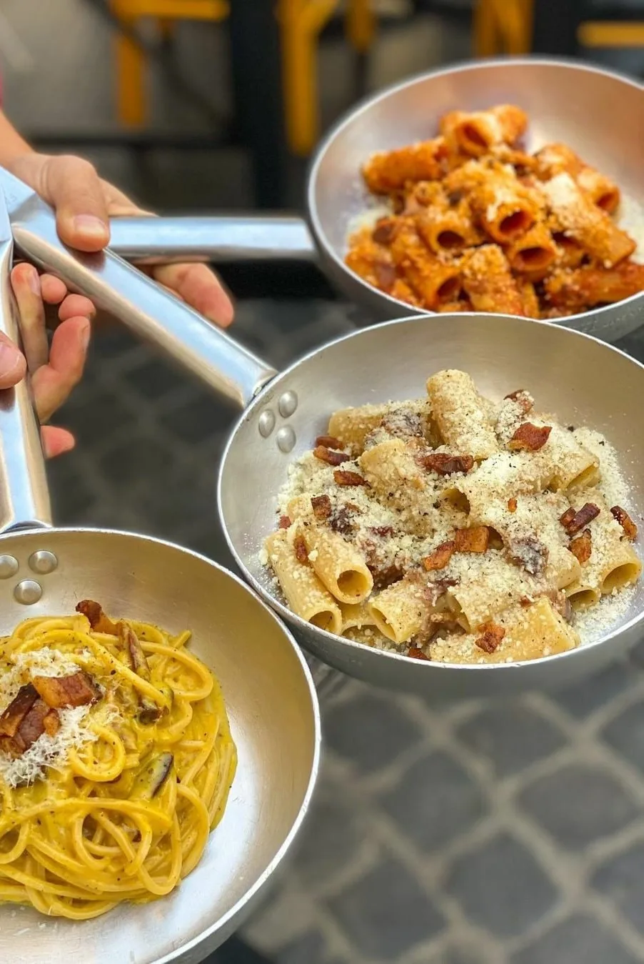 Carbonara, amatriciana y cacio e pepe